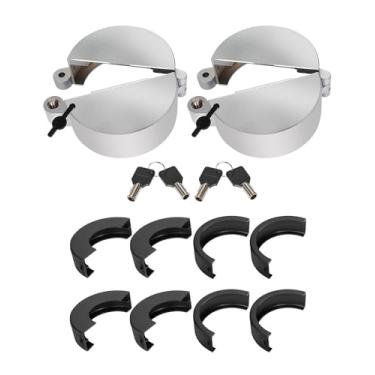 Imagem de 2 peças de tampa de combustível com trava de caminhão semi, com duas chaves, adequada para Kenworth, internacional, Mack, Volvo