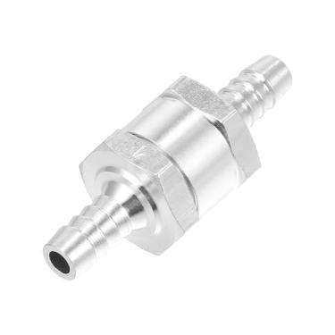 Imagem de Hihaha Válvula de retenção de linha de combustível/válvula de retenção unidirecional interna sem retorno combustível gasolina diesel para sistemas de combustível/liga de alumínio durável 5/40.6 cm 8