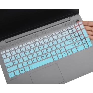 Imagem de Capa de teclado para Lenovo ideaPad 39.6 cm, Yoga 7 7i 15.6/16, Lenovo ideaPad 3 3i 5 5i 15.6/ ideaPad Flex 5 5i 39.6 cm 16 ideaPad Slim 7 15.6, ThinkBook 15 G2 G3, ThinkBook 15p -Ombre Mint