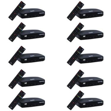 Imagem de Kit 10 receptor digital satélite bedinsat bs9900s hd regional - BEDIN 