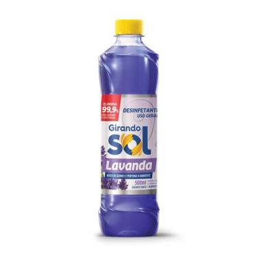 Imagem de Desinfetante Perfumado Lavanda Girando Sol 500Ml, Desinfetante Líquido