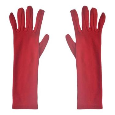 Imagem de Luva Longa para Fantasias - 40cm - Extra Festas, Vermelho