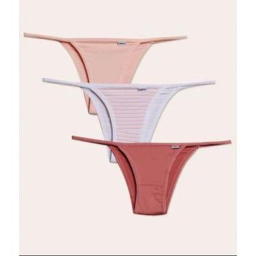 Imagem de Kit Calcinha 3 Peças String DelRio Laterais Fina 52770, K67, G