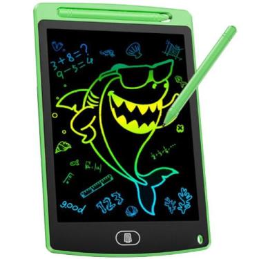 Imagem de Tablet Infantil Lousa Mágica Digital Desenho Colorido 12 Pol - Exbom