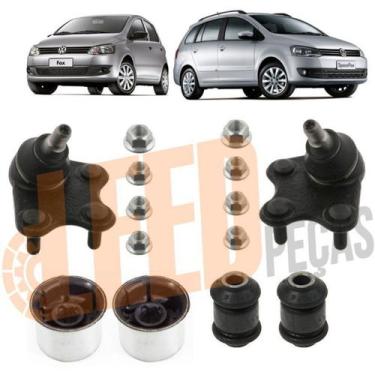 Imagem de Kit Pivô Bucha Bandeja Dianteira Fox Spacefox 2008 2009 2010 - Marbo