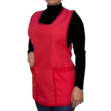 Imagem de Avental Bata Frente e Costas com dois bolsos Frontal kit 10 peças - Ar