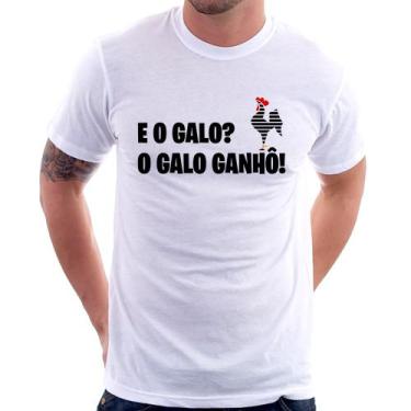 Imagem de Camiseta E o galo O galo ganhô! - Foca na Moda, Branco, P