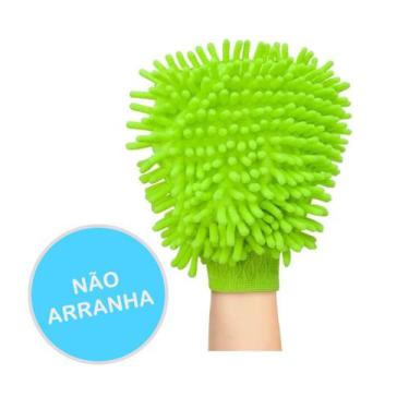Imagem de Luva Limpeza microfibra superfícies delicadas não arranha - Clink