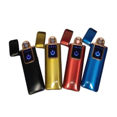 Imagem de Isqueiro De Bolso Acendedor Eletronico De Led Recarregável Usb Touch -
