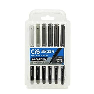 Imagem de Kit Brush Pen Marcador Artístico Ponta pincel Aquarelável - Cis / WX G