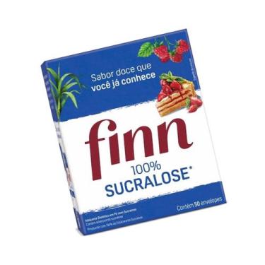 Imagem de Adoçante Finn Pó Sucralose C/50 Envelopes Pequenos, Adoçante