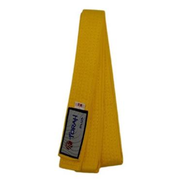 Imagem de Faixa de Judô Karatê Plus Infantil Amarelo Torah, Amarelo, M0, Unissex