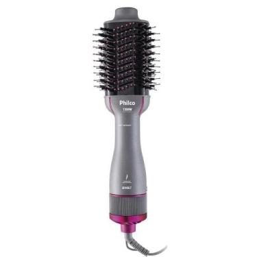 Imagem de Escova Secadora Philco 1300W Pes25Sr Advance - Bivolt, Cinza/Rosa, Biv