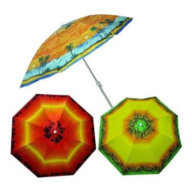 Imagem de Guarda Sol Estampado 1,80m Praia Camping Piscina Lazer 20-7 - Tem Tudo