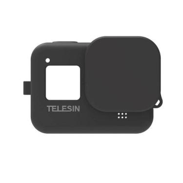 Imagem de Capa de Silicone para GoPro Hero 8 Black + Cordão + Tampa - Telesin, P