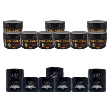 Imagem de 9 Gel Cola Pierry Lohan 250g Ganhe + 9 Gel Cola Vox 250g