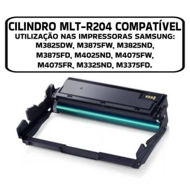 Imagem de Cilindro Para Uso Em Samsung Mlt-r204 M4025 M4075 M3375 3875 - Digital