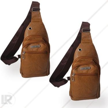 Imagem de 2 Shoulder Bag Bolsa Transversal Marrom Claro - Lellis quase tudo