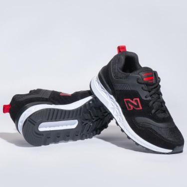 Imagem de Tênis Masculino Vorax 997-, 40, Preto, Vermelho
