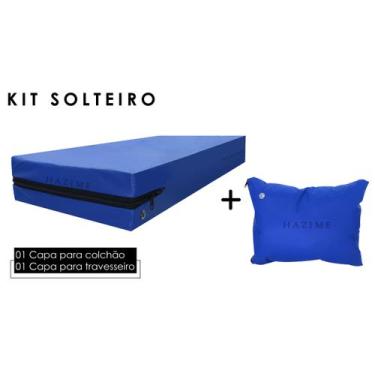 Imagem de KIT Capa para Colchão Solteiro Impermeável + 1 Capa para Travesseiro 5