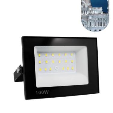 Imagem de Refletor Led 100W Holofote Bivolt Prova Dágua Branco Frio - Ry