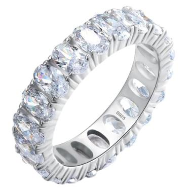 Imagem de anel em prata 925 cravejado com zircônias 5A - Anel Solitário de Prata 925 com Zircônias: O Par Perfeito para Alianças de Namoro e casamento (16)