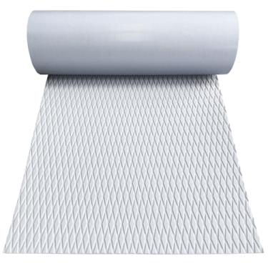 Imagem de Hjdeck Piso de barco Espuma EVA Deck para Barco Tapete Marítimo Deck Folha de Piso de Barco Autoadesivo Branco Piso Marítimo para Barco de Pesca Caiaque Iate RV Piscina Carrinho de Golfe 120 cm x 55 cm