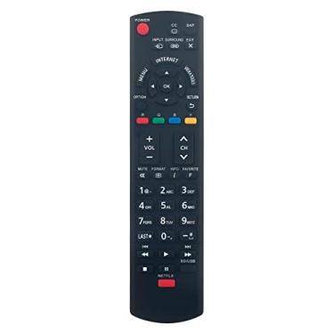 Imagem de Controle remoto de substituição N2QAYB000779 compatível com Panasonic TV TC-L60E55 TC-60LE554 TC-55LE54 TC-L42E50 TCL60E55 TC60LE554