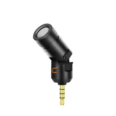 Imagem de comica Microfone de gravação para smartphone, CVM-VS07 Microfone Plug and Play de 3,5 mm para smartphone Go Pro 7/8 com câmera, laptop, mini câmera condensadora TRRS para YouTube, Vlog, Facebook,