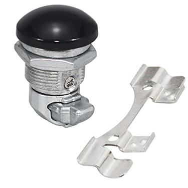 Imagem de WOWTK Kit de trava de porta de combustível/painel com botão de pressão serve para Harley Davidson Touring Electra Glide, Street Glide, Ultra Limited, Tour Glide, Road Glide e Tri Glide modelos 1992 posteriores