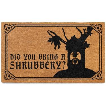 Imagem de Did You Bring a Shrubbery Monty Tapete de porta 76 x 43 cm, capacho Monty engraçado, presente Monty e o Santo Graal, Mercadoria Monty, tapete de boas-vindas nerd, decoração geek, presente nerd