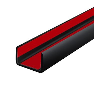 Imagem de Protalwell acabamento de borda de borracha, acabamento de borda de canal em U autoadesivo, acabamento em forma de U de tamanho grande, faixa de borda para madeira compensada, madeira, pratel