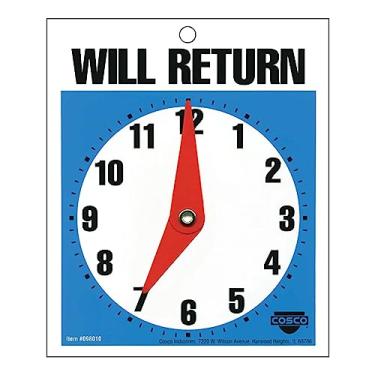 Imagem de COSCO Placa Will Return Later 12,7 cm x 15,2 cm, azul