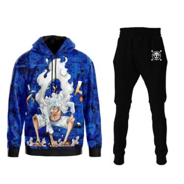 Imagem de Conjunto Moletom One Piece Monkey Luffy Nika Gear 5 Blusa - Dall Bello