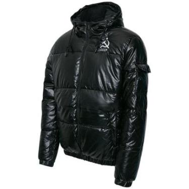 Imagem de Jaqueta Bobojaco Puffer CCCP Preta com Capuz Masculina-Masculino
