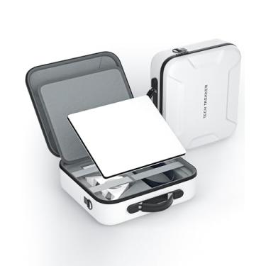 Imagem de xetaty Estojo Rígido À Prova D'Água Compatível Com Starlink Mini Para Proteção, Estojo De Transporte De Viagem Com Seções Internas Personalizadas Para Suporte, Adaptador De Energia, Adaptador De Tub