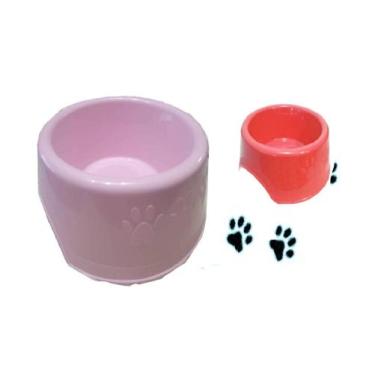 Imagem de Pote Tigela Comedouro Pet Cachorro Gato Ração Agua 1,2L - EMB-UTILIT, 