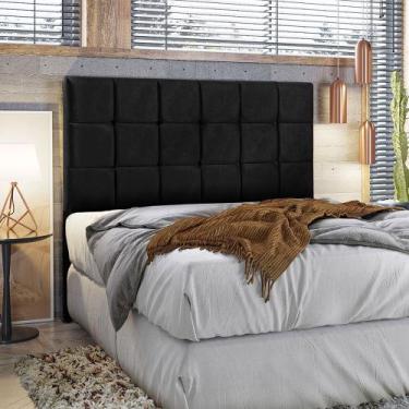 Imagem de Cabeceira Queen Julia 160cm em Madeira Reflorestada Veludo Star Confor