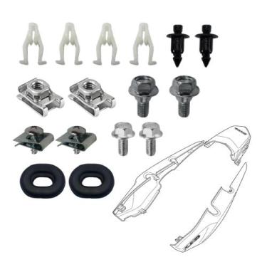 Imagem de Parafuso Presilha Coxim Rabeta Titan Fan Start 150 160 14/24 - TRILHA,