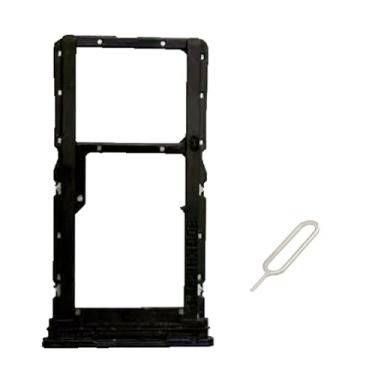 Imagem de UPONEW Para Motorola Moto G84 2023 16.5 cm Bandeja de cartão SIM e suporte para cartão SIM Micro SD Peça de reposição (preto)