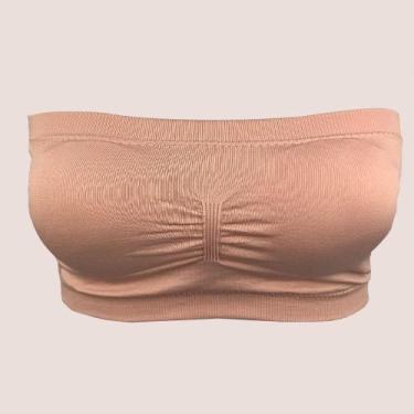 Imagem de Soutien Faixa Sem Costura sem alça Com Bojo Removível - Zee Rucci, Blu