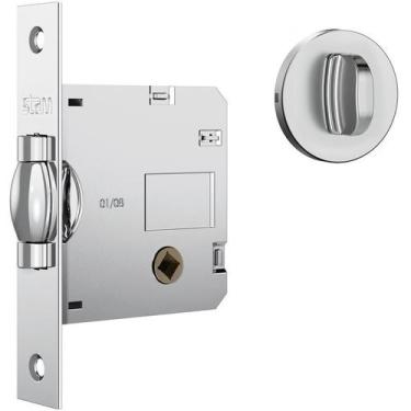 Imagem de Fechadura Stam 1025 porta de banheiro pivotante de madeira roseta redo