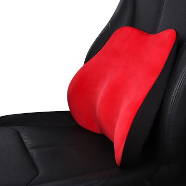 Imagem de Travesseiro de pescoço para encosto de cabeça de carro e apoio lombar para costas, travesseiro de pescoço Travesseiro de apoio lombar ergonomicamente para trás para escritório, espuma de mem