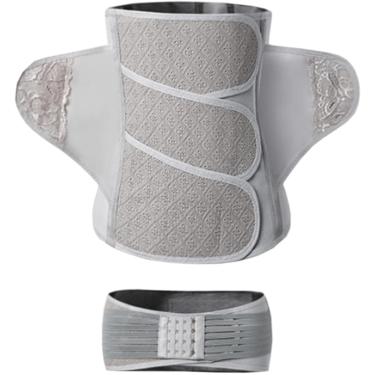 Imagem de Cinta pós-parto Recuperação de cesariana Pós-parto Pasta de cintura Pós-parto Barriga modeladora pós-cirurgia Pasta abdominal Barriga mais fina, cinza, M