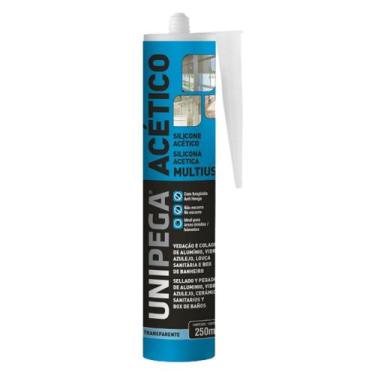 Imagem de SILICONE ACETICO INCOLOR MULTIUSO 250 ml - UNIPEGA