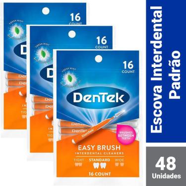 Imagem de Kit Escova Interdental Dentek Easy Brush Padrão 48 unidades