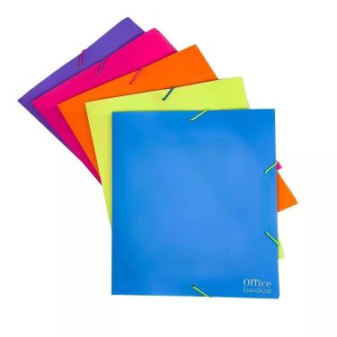 Imagem de Pasta A4 com Elástico e Abas Office Basics Full Sortido Polipropileno 31x22cm