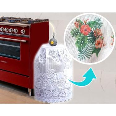 Imagem de Capa de Botijão de Gás de 13 Kg - Renda florzinha - Panami