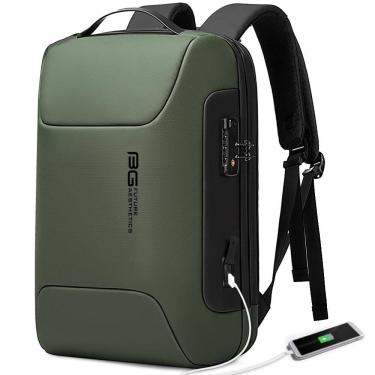 Imagem de Mochila para laptop BANGE Slim de 15,6 polegadas com fechadura e porta USB