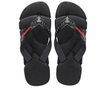Imagem de Chinelo Havaianas OrtopédicPower 2.0 Preto Palmilha Massageadora Anatômica 0090 - Masculino